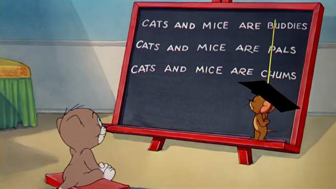 猫和老鼠：杰瑞居然成小猫的老师了，教猫抓老鼠，是不是不对劲