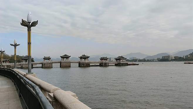 潮州最佳观景长廊：桥段断断续续，吸引众多游客光顾